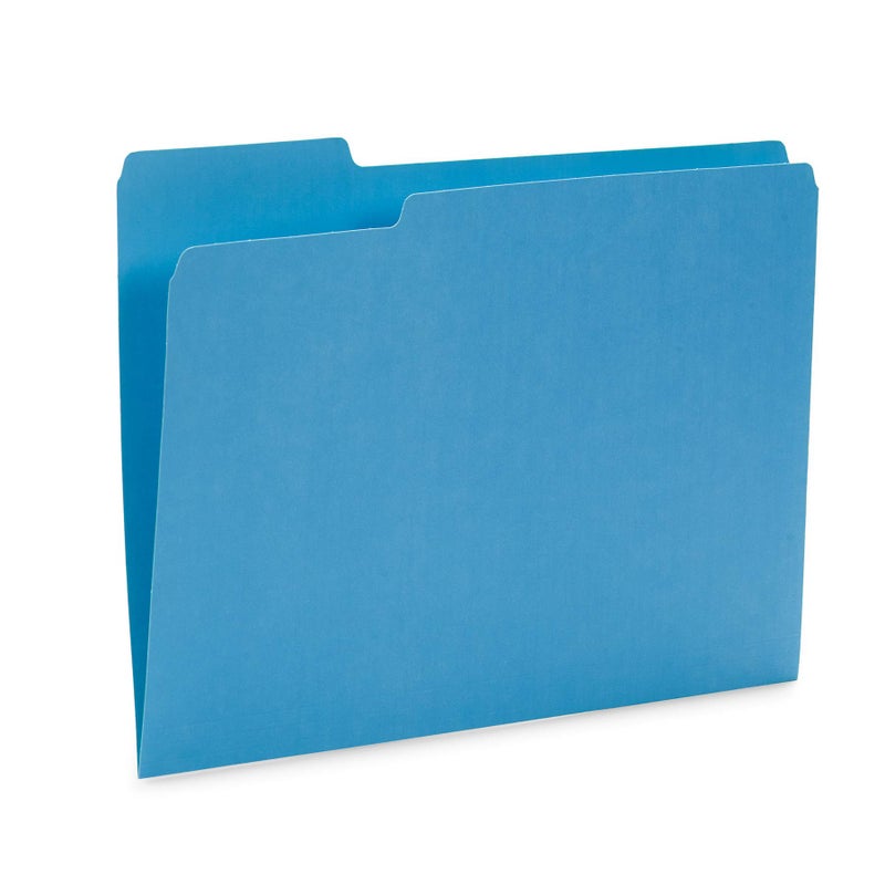 Blue Summit Supplies Ocean Tone Colored File Folders Letter Size, 1/3 Cut Top Tab File Folders, Assorted Blue and Green Colored, for Organizing and File Cabinet Storage, 100 Pack - Image 4